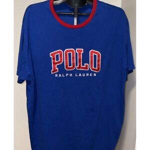 Polo Ralph Lauren  Logo T-Shirt Navy Red Size XXL